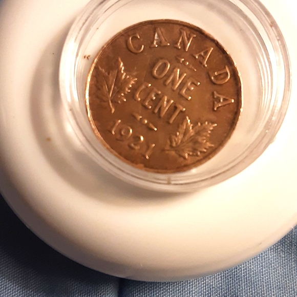 RARE 1921 CANADA 1 CENT - Picture 1 of 4